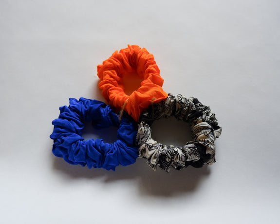 Stephany Set Of 3 Silk Scrunchies - Republic of Mode