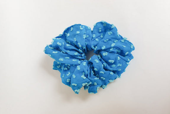 Stephany Silk Blue Scrunchy - Republic of Mode